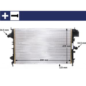 Arrefecedor do motor MAHLE CR 8 000S