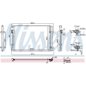 Condensator, airconditioning NISSENS NIS 941161