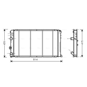 Radiador de motor AVA COOLING RT2263