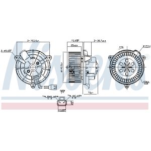 Binnenventilator NISSENS 87649