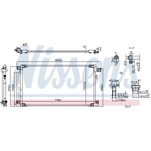 Lauhdutin, ilmastointilaite NISSENS 941190