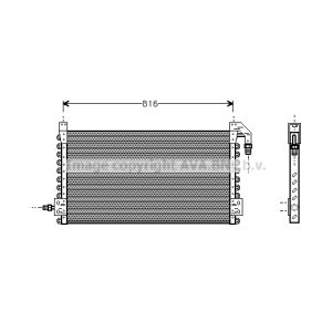 Condensator, airconditioning HIGHWAY VL5014 AVA