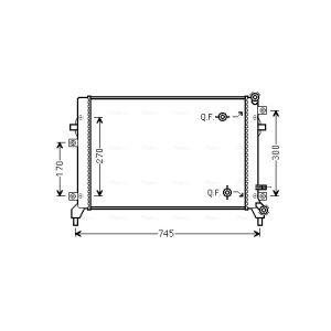 Arrefecedor do motor AVA COOLING VN2295