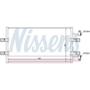 Condensatore, impianto di climatizzazione NISSENS 940119