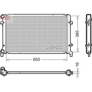 Radiador, arrefecimento do motor DENSO DRM02014