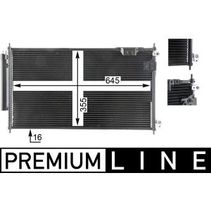 Condenseur (climatisation) MAHLE AC 826 000P