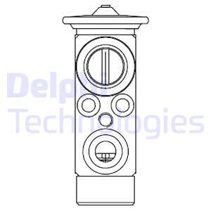 Expansieventiel, airconditioning DELPHI CB1021V
