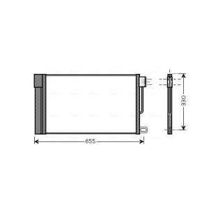 Condensator, airconditioning AVA COOLING FTA5314D