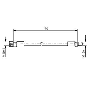 Flexible de frein BOSCH 1 987 476 230