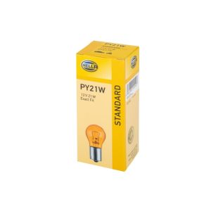 Lâmpada Halogen HELLA PY21W Standard 12V, 21W, 10 peça