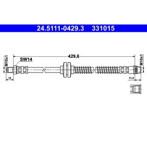 Bremsschlauch ATE 24.5111-0429.3