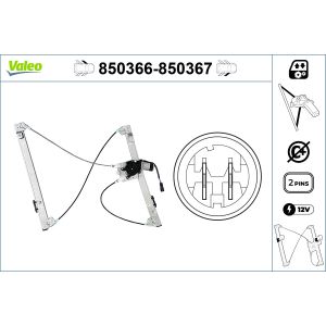 Regulador de janelas VALEO 850367