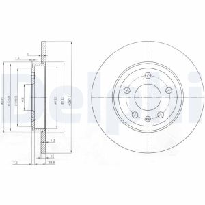 Bremsscheibe DELPHI BG3996
