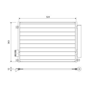 Condenseur (climatisation) VALEO 814155