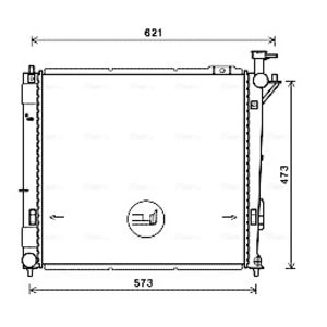Arrefecedor do motor AVA COOLING HY2346
