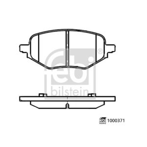 Bremsbelagsatz FEBI BILSTEIN 1000371