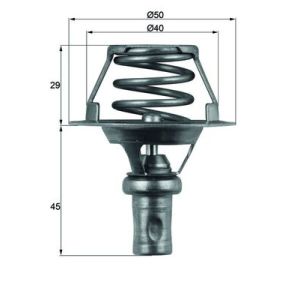 Thermostat (liquide de refroidissement) BEHR MAHLE TX 66 91D