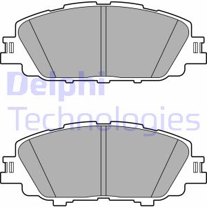 Set di pastiglie freno DELPHI LP3647, fronte