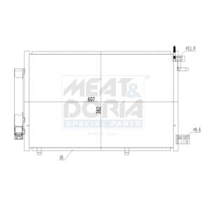 Condenseur (climatisation) MEAT & DORIA 991038
