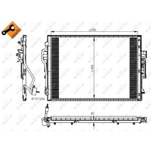 Lauhdutin, ilmastointilaite EASY FIT NRF 350218