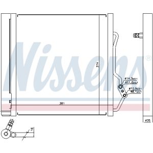 Condensatore, impianto di climatizzazione NISSENS NIS 940192