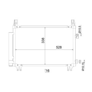 Condensador, ar condicionado BEHR MAHLE AC 806 000S