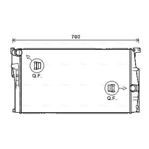 Arrefecedor do motor AVA COOLING BW2455