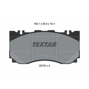 Remblokset TEXTAR 2672001