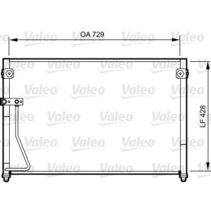 Condensator, airconditioning VALEO 814261