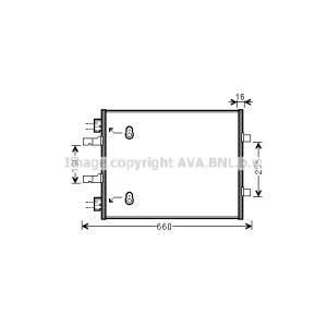 Condensatore, impianto di climatizzazione AVA COOLING OL5480 AVA