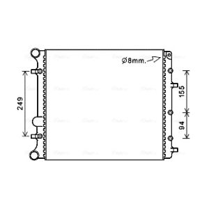 Arrefecedor do motor AVA COOLING VNA2346