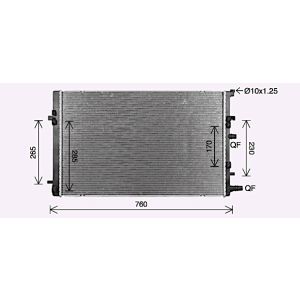 Arrefecedor do motor AVA COOLING RT2682