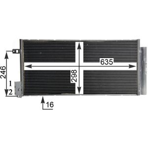 Kondensator, Klimaanlage MAHLE AC 505 001S