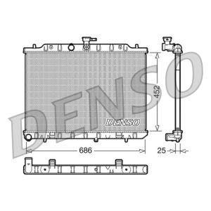 Radiador, arrefecimento do motor DENSO DRM46007