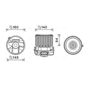 Ventilateur d'habitacle AVA COOLING PE8372