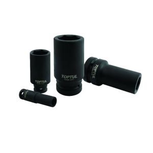 Chave de encaixe de impacto de 3/8" com cabeça hexagonal TOPTUL KABE1215