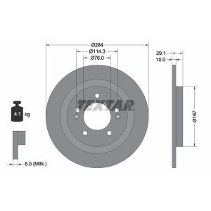 Disque de frein TEXTAR 92352503