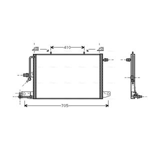 Condensador, ar condicionado AVA COOLING AI5117 AVA