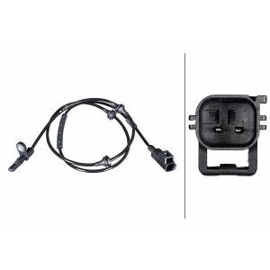 ABS-sensor HELLA 6PU 358 216-421