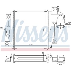 Ladeluftkühler NISSENS 961424