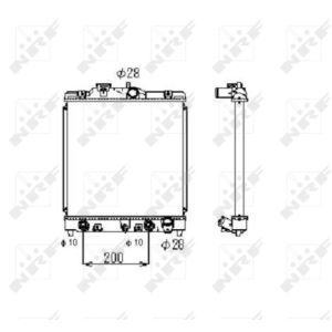 Radiatore, raffreddamento motore NRF 516356