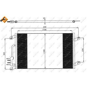 Kondensator, Klimaanlage NRF 35615