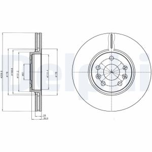Disque de frein DELPHI BG4338