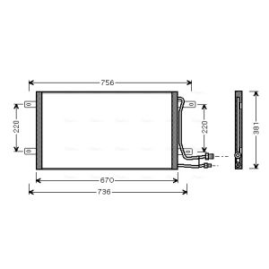 Condenseur (climatisation) AVA COOLING VN5187