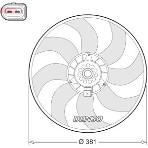 Ventilateur, refroidissement moteur DENSO DER02006