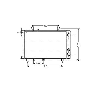 Arrefecedor do motor AVA COOLING PE2081
