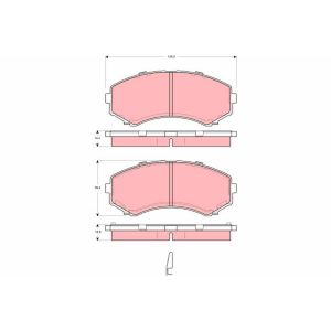 Levyjarrun jarrupalasarja TRW GDB3254