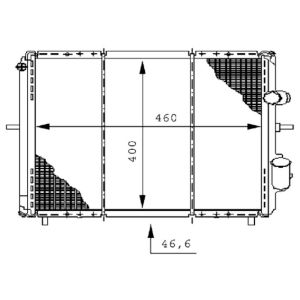 Radiador, arrefecimento do motor BEHR MAHLE CR 147 000S