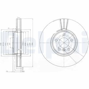 Disco de freno DELPHI BG9004