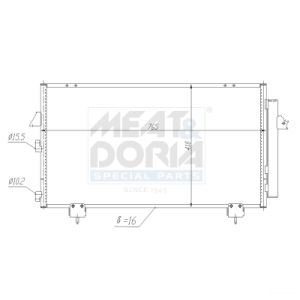 Condenseur (climatisation) MEAT & DORIA 991043
